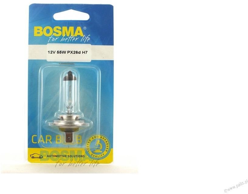 BOSMA 1468B ŻARÓWKA 12V 55W H7 PX26d blister 1 szt) 1468B