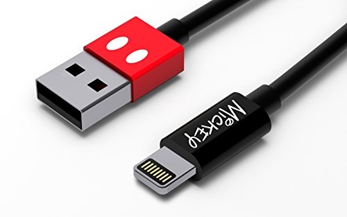 Tribe Disney Mickey Mouse Lightning/USB kabel do ładowania 120 cm, Lightning do pamięci USB z certyfikatem MFI do Apple iPhone, iPad, iPod CLR21901