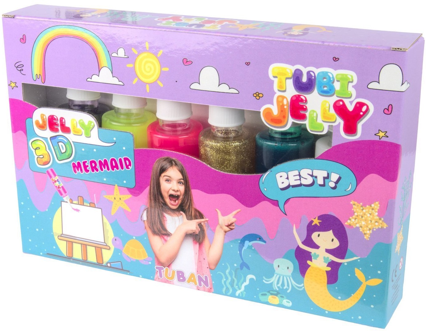 Tuban Tubi Jelly 6 kolorów Syrenka