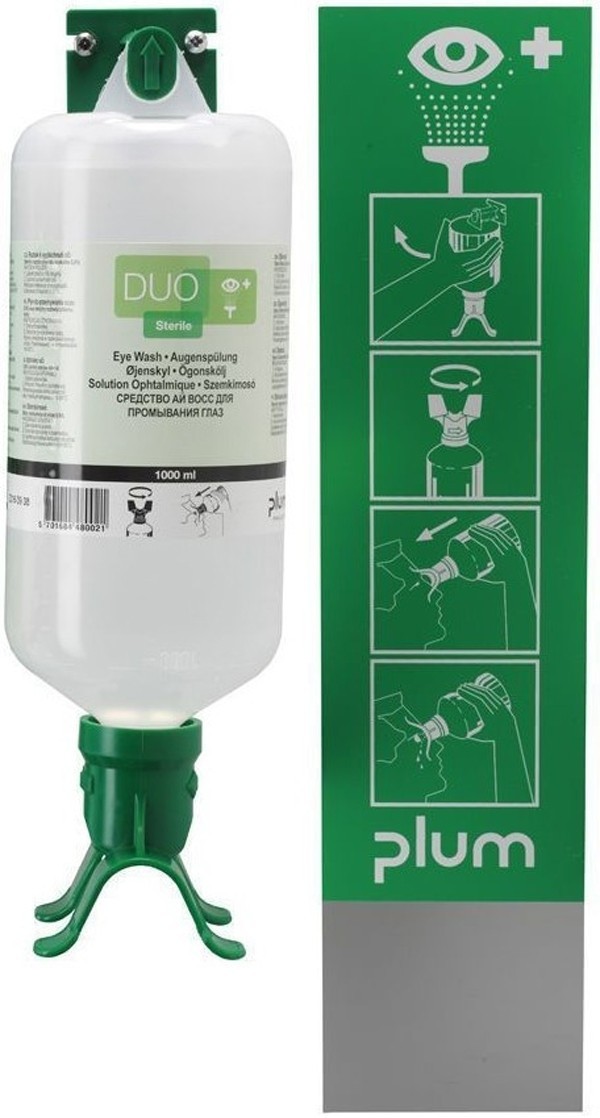 Plum Roztwór Do Płukania Oka, Ciało Obce - Stacja Plum Eye Wash Duo 1000Ml