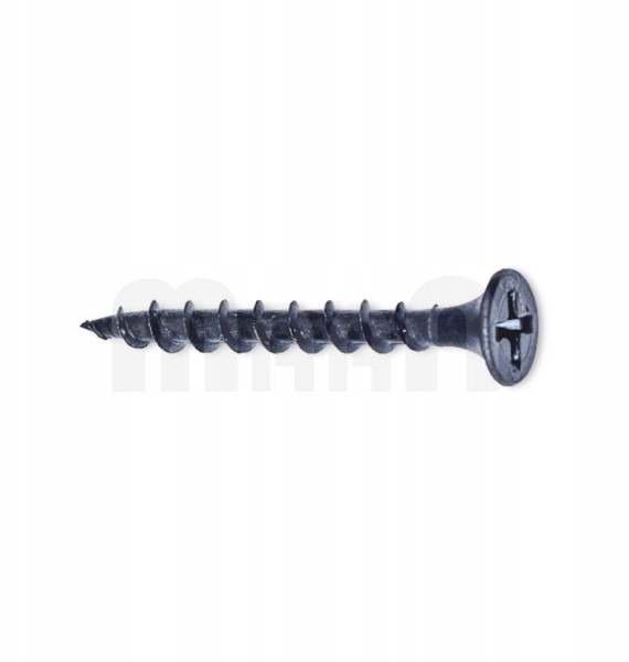 Wkręty Do Płyt Gipsu Drewna Czarne 3,5X55mm 100szt