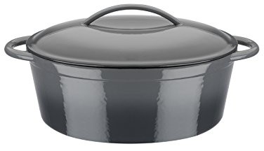 GSW Stahlwaren GmbH Naczynie do pieczenia unisex żeliwo 33 x 25 cm Grey Shadow nadaje się do mycia w zmywarce by GSW 716338