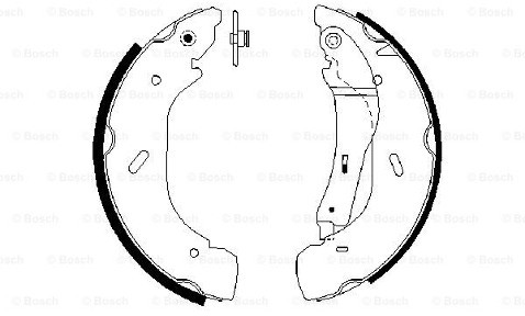 BOSCH Zestaw szczęk hamulcowych 0 986 487 612