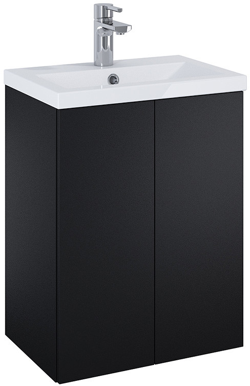 Elita Kido szafka podumywalkowa + umywalka set) 50 2D BLACK MATT PDW 168096