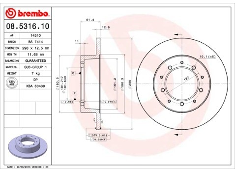 BREMBO 08.5316.10