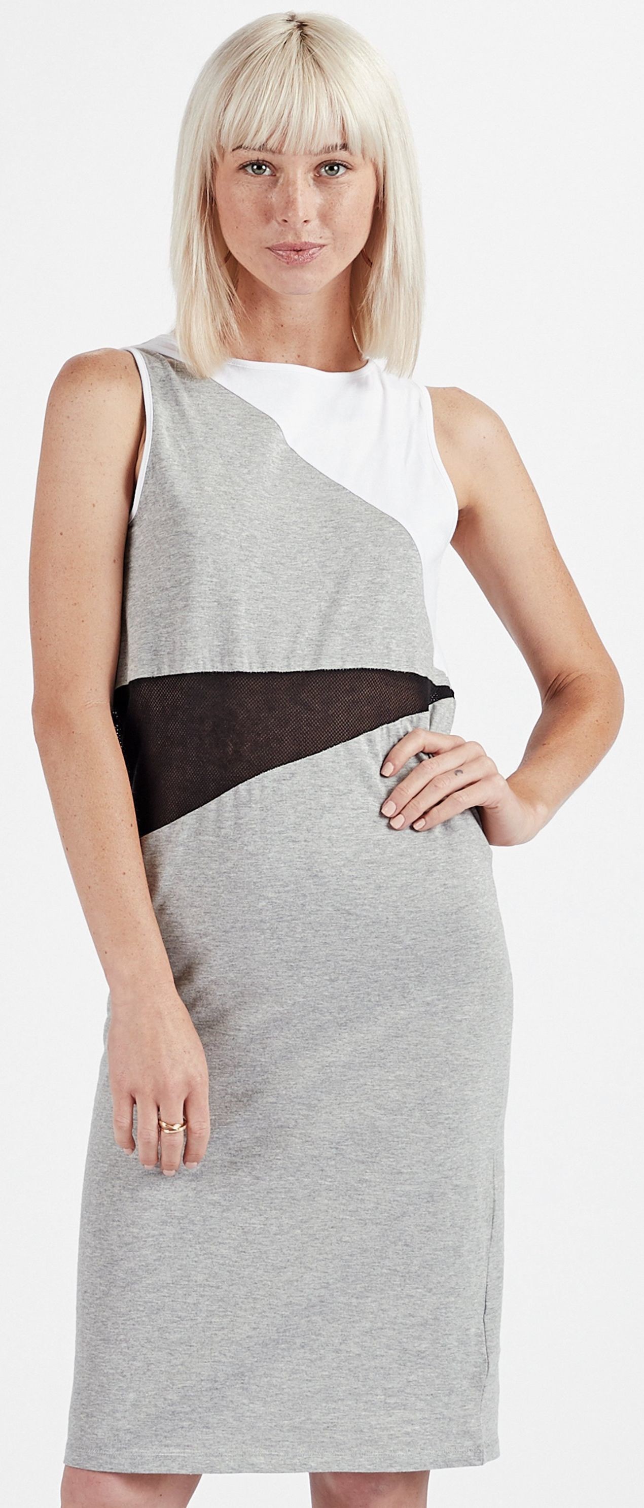 NIKITA sukienka damska NIKITA ERIKSON DRESS Athletic Heather Grey