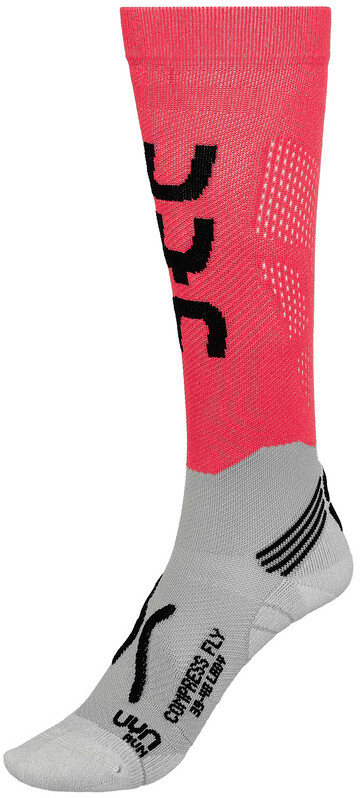 UYN UYN Run Compression Fly Skarpetki Kobiety, różowy/czarny EU 37-38 2021 Skarpetki kompresyjne S100071-R255-37/38