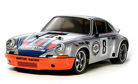 Tamiya 300058571 58571 TT-02 Porsche 911 Carrera RSR Brushed 1:10 RC model samochodu elektrycznego, model ulicy, napęd na wszystkie koła TMYTAM58571