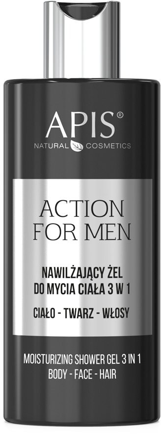 APIS Action For Men Nawilżający Żel Do Mycia Ciała 300ml AP6082