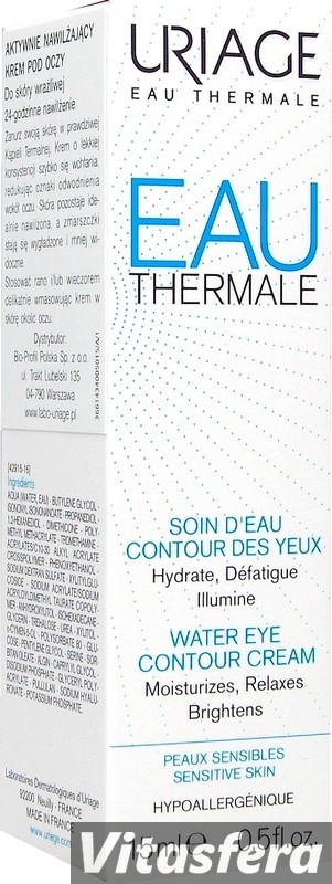 Uriage Eau Thermale, aktywnie nawilżający krem pod oczy, 15 ml