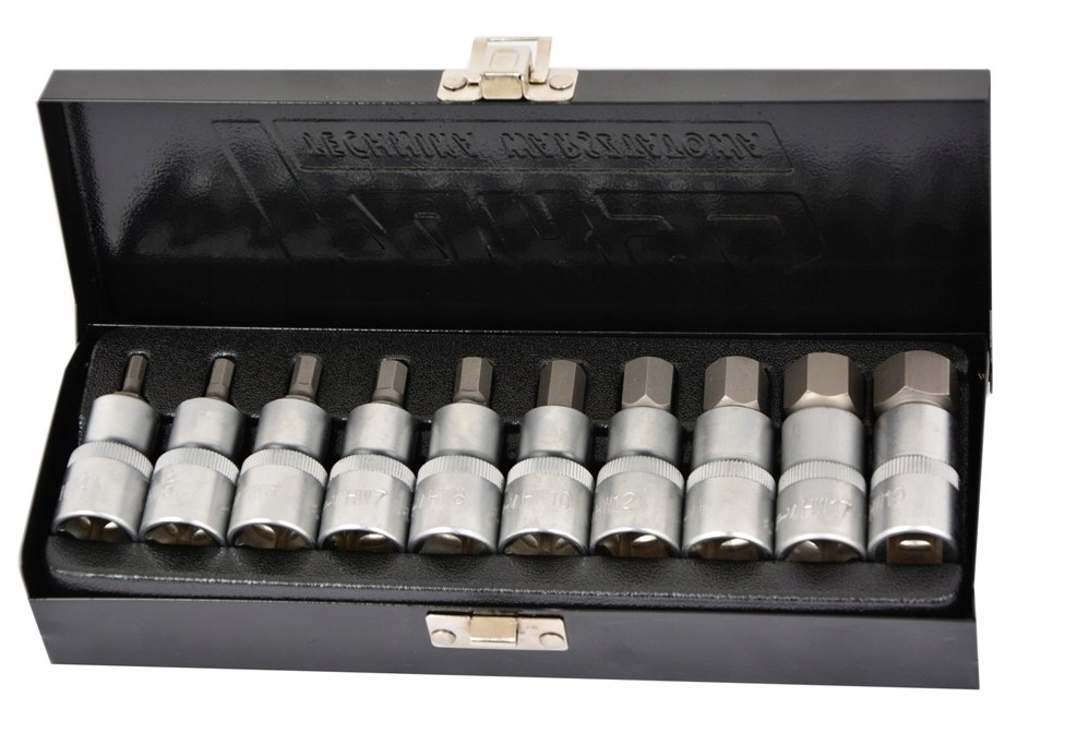 Zestaw imbus 1/2' H4-H19 nasadki Hex FR2062 Farys