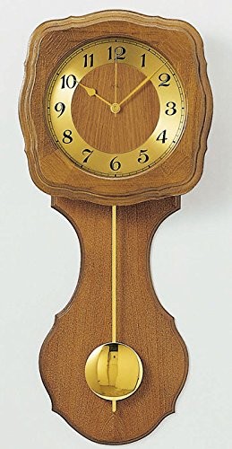 AMS f5162/4 radiowy zegar wahadłowy, drewno, wielokolorowa, 63 x 32 x 18 cm F5162/4