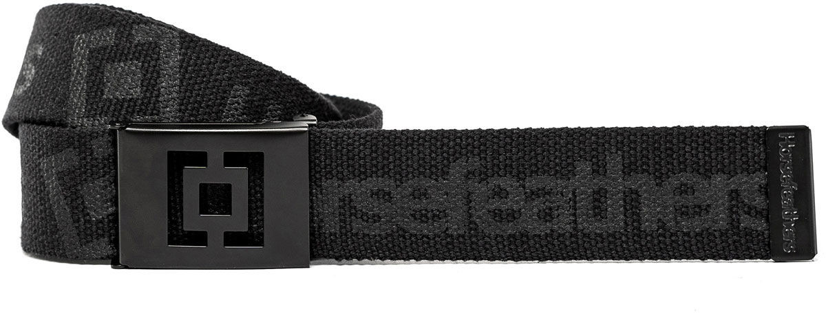 Horsefeathers Horsefeathers IDOL all black męska pas tekstylny 89995167