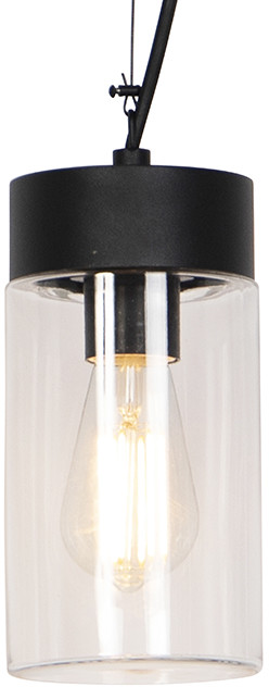 QAZQA Nowoczesna zewnętrzna lampa wisząca czarna IP44 - Jarra