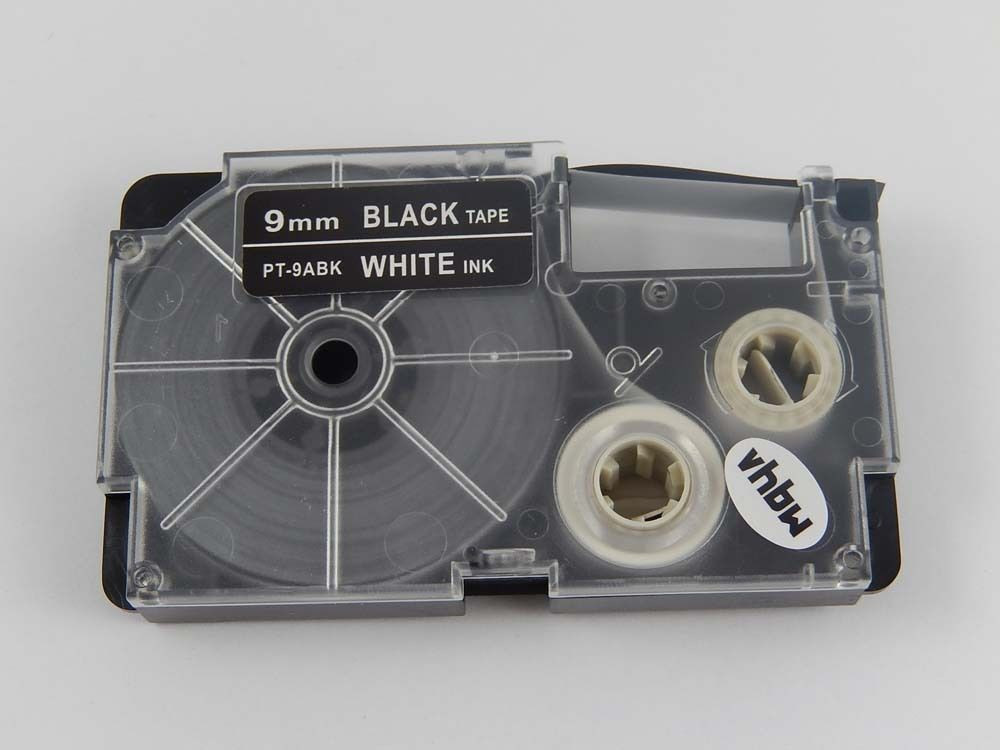 Zdjęcia - Papier Casio Taśma zamiennik  XR-9ABK 9mm x 8m biały druk / biały podkład 