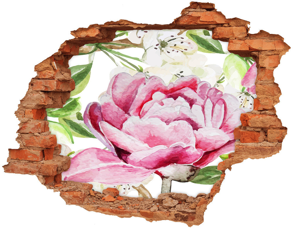 Wallmuralia.pl Naklejka 3D dziura samoprzylepna Lawenda