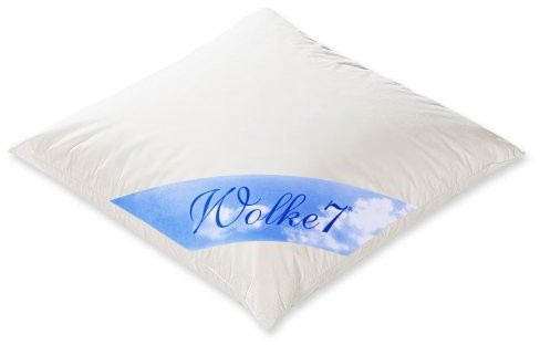 Hanskruchen Chmura 7  wysokiej jakości poduszka z puchu  Dreikammer  80 x 80 cm  85% puch/15% piór Chen  800 rozm.  niemiecki produkt wysokiej jakości  975.22.003 975.22.003