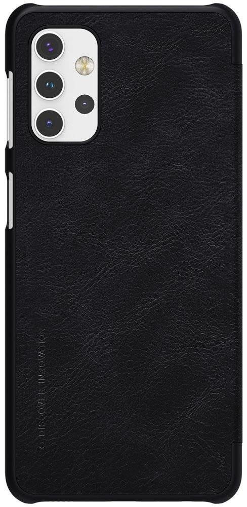 Nillkin Qin skórzana kabura etui Samsung Galaxy A32 5G czarny hurtel-67562-0