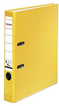 Falken organizer z recyklingu, rozmiar S do formatu A4, żółty wąskie 11286333
