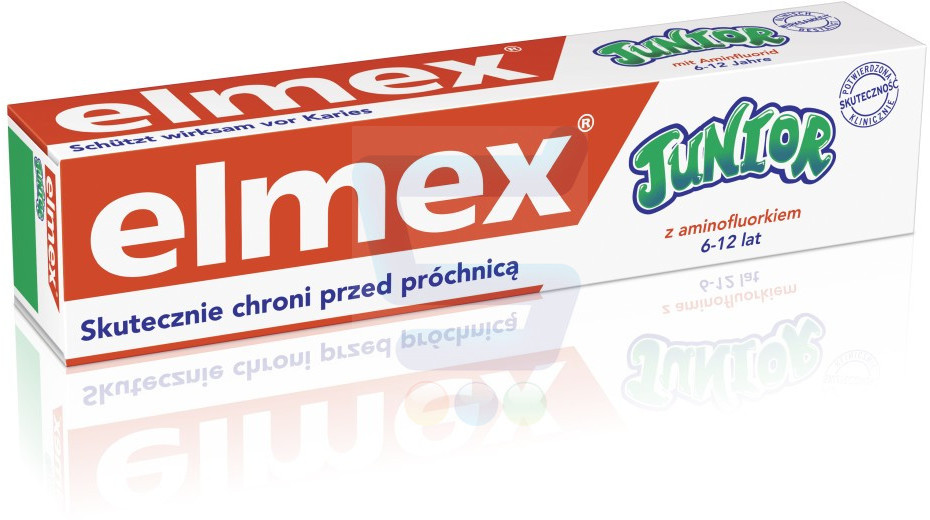 Elmex Elmex Pasta do zębów Junior 6-12 lat 75 ml