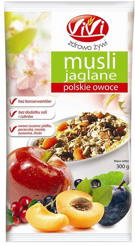 Vivi Musli jaglane polskie owoce 300 g