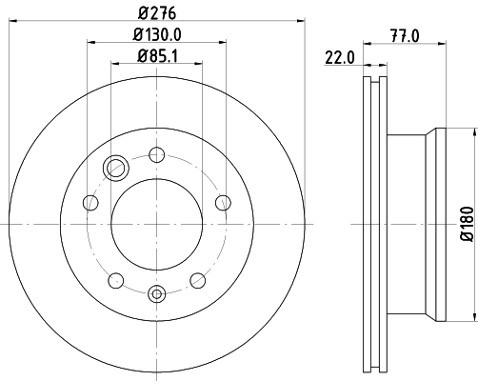 HELLA PAGID Tarcza hamulcowa PAGID 8DD355111-001