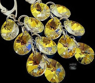 Swarovski Kolczyki Aurora Mix Srebro Certyfikat