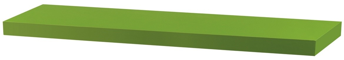 Półka ścienna zielony matowy, 80 x 24 x 4 cm