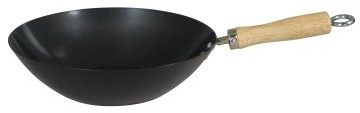 Swift Spice 27 cm duży Wok z włókna węglowego ze stali z powłoką zapobiegającą przywieraniu TRTAZI11A