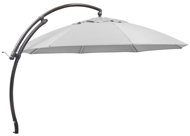 SUN GARDEN Parasol ogrodowy 375 cm EASY SUN szary okrągły SUN GARDEN
