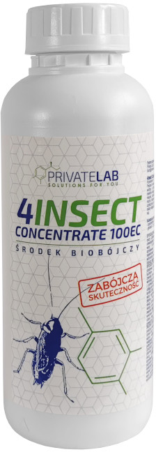 PRIVATE LAB Oprysk na komary, muchy, meszki. 4Insect Concentrate 100 EC 1l.