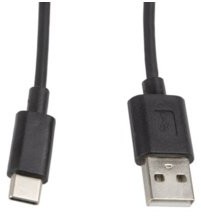 LANBERG LANBERG Kabel USB-C > USB-A M/M 1M 2.0 czarny (CA-USBO-10CC-0010-BK)