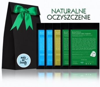 BeautyFace INTELLIGENT SKIN THERAPY PRO ZESTAW NATURALNE OCZYSZCZENIE - KOMPOZYCJA 5 MASEK NA EKO TKANINIE 4B3D-32607