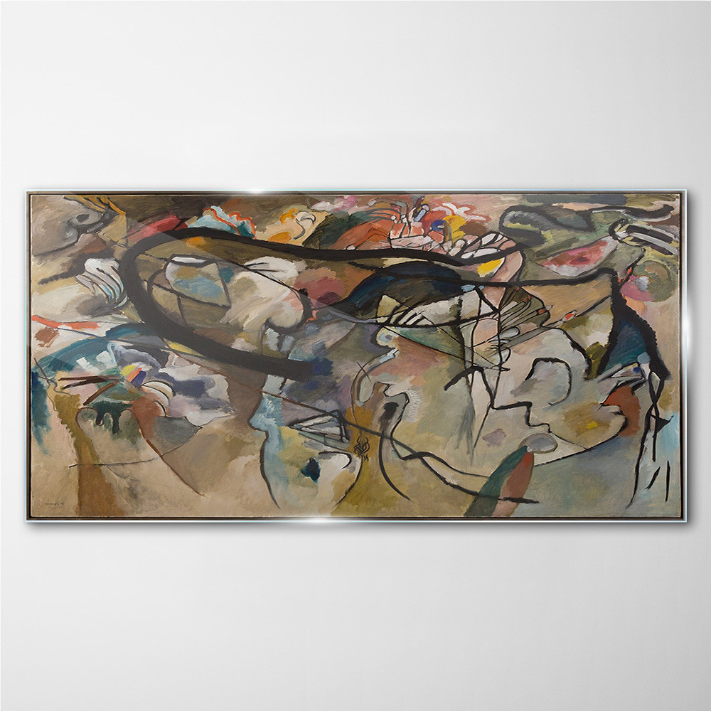 PL Coloray Obraz Szklany Abstrakcja Kandinsky 140x70cm