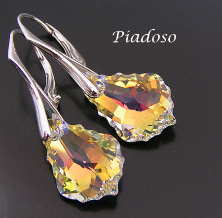 Swarovski piękne kolczyki SREBRO PROMOCJA