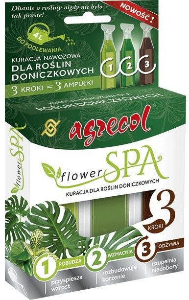 Agrecol Flower SPA kuracja dla roślin doniczkowych 3x30ml