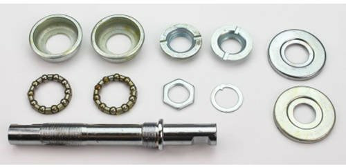 Rojax Oś mechanizmu korbowego Thomson/ miski wbijane 40mm,łożyska, oś na klin/Turing,składak/ CH-621
