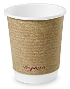 Vegware Siła vegware VDW-8 z podwójnymi ścianami Cup, 8 oz, brązowy VDW-8