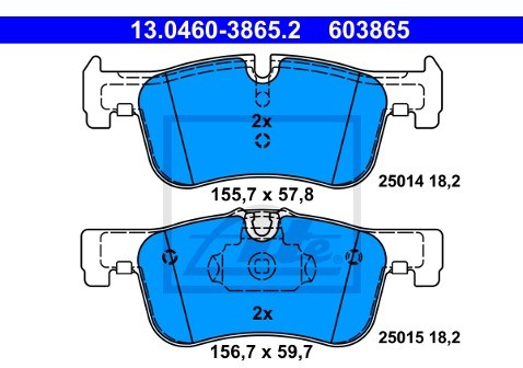 ATE Klocki hamulcowe 13.0460-3865.2