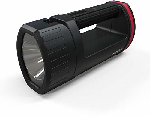 Ansmann ANSMANN lampa robocza LED 400 lumenów i regulowana głowica lampy - reflektor ręczny przyciemniany, odporny na uderzenia i ładowany przez USB - 5 W akumulator lampa robocza HS5R jako lampa warsztatowa