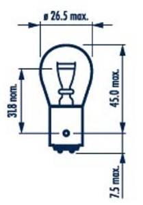 Narva Żarówka, lampa kierunkowskazu 17925
