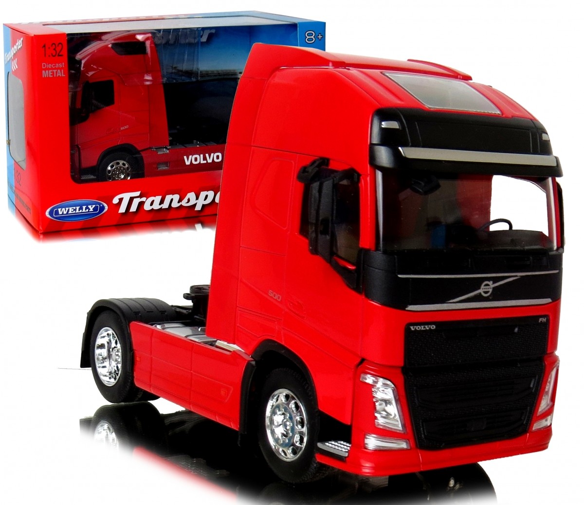 Model Volvo Fh Transporter Metalowy 1:32 Welly