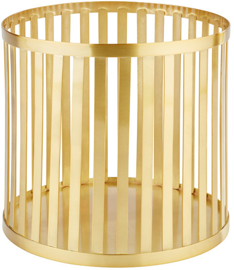 APS Koszyk okrągły metalowy 210 mm, złoty | 15335 15335