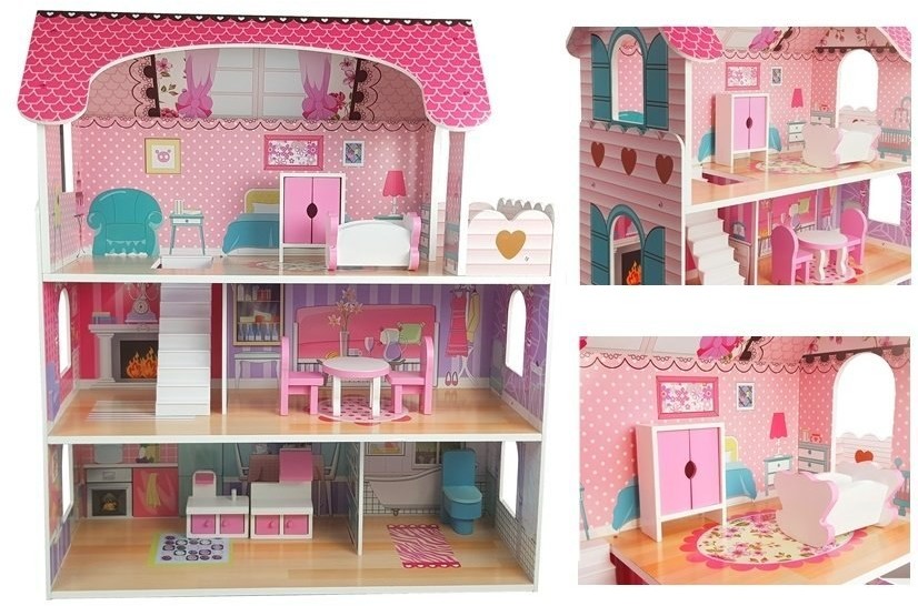Import LEANToys Villa Milena Różowy