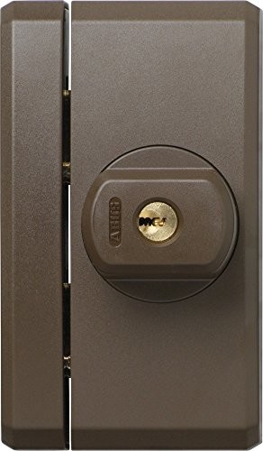Grene Abus ABUS Dodatkowy okna FTS96 AL0145 - zamek do okien 2 blokujące stalowe ryby, równocześnie zamykające - poziom bezpieczeństwa 10-31746 - brązowy 31746