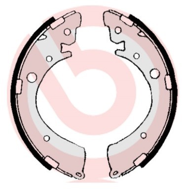 BREMBO Zestaw szczęk hamulcowych S 28 506