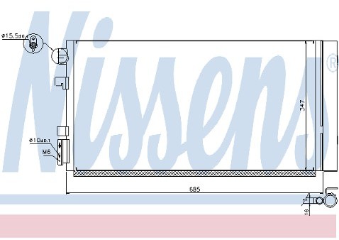 NISSENS Skraplacz, klimatyzacja 940222