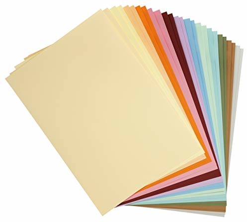 Clairefontaine 975399C opakowanie 28 kartonów do majsterkowania Maya, 185 g, DIN A3, 29,7 x 42 cm, 1 opakowanie, 14 pastelowych kolorów 975399C