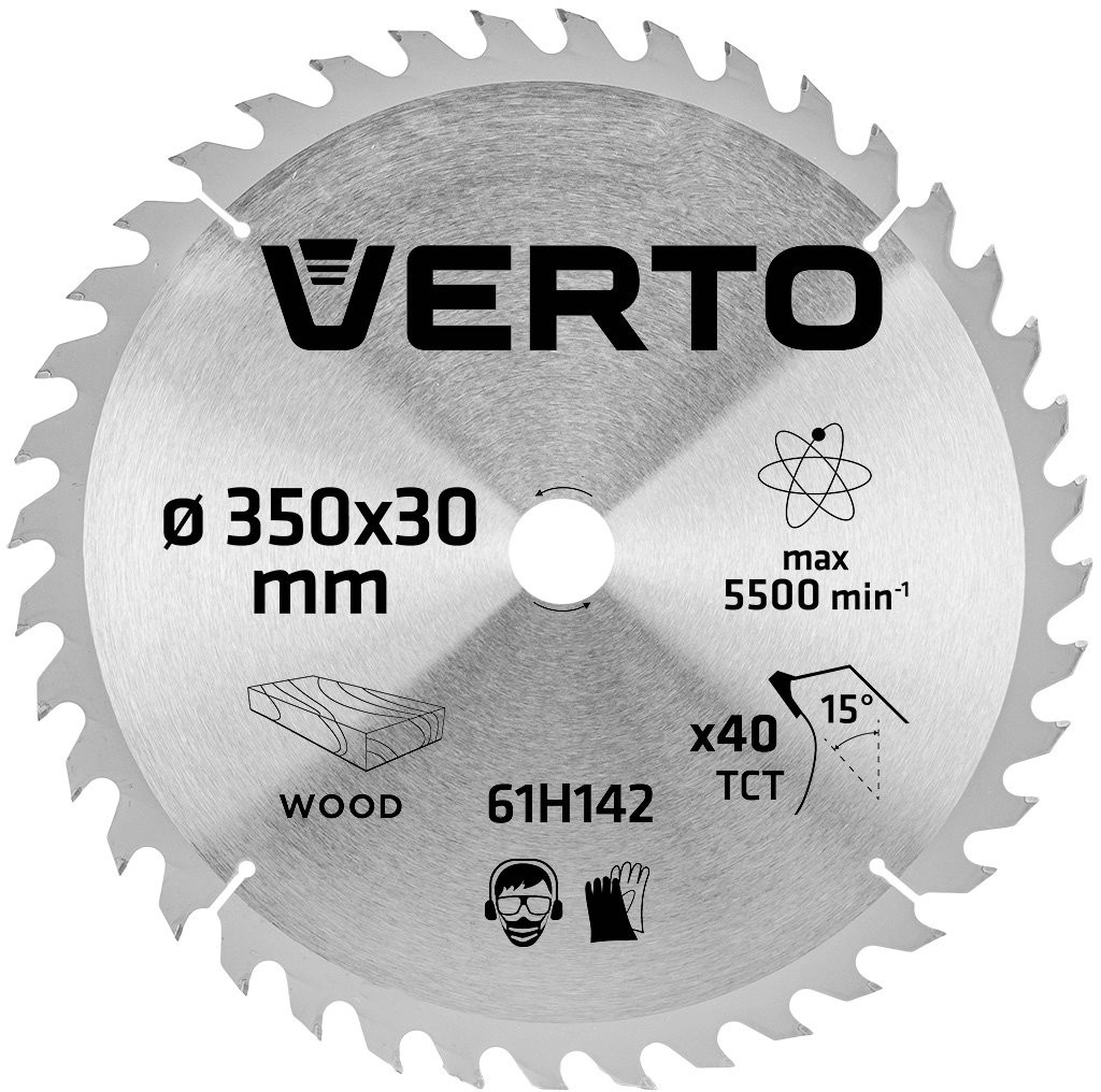 Verto Tarcza do pilarki widiowa 350 x 30 mm 40 zębów 61H142 61H142