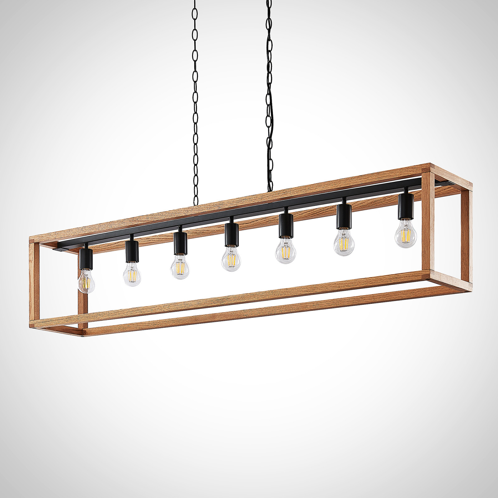 LUCANDE Lucande Sedrik lampa wisząca, 7-punktowa